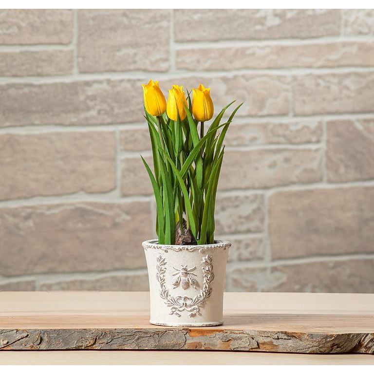 Embossed Bee Crest Planter