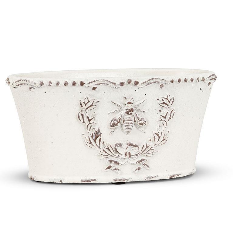 Embossed Bee Crest Planter