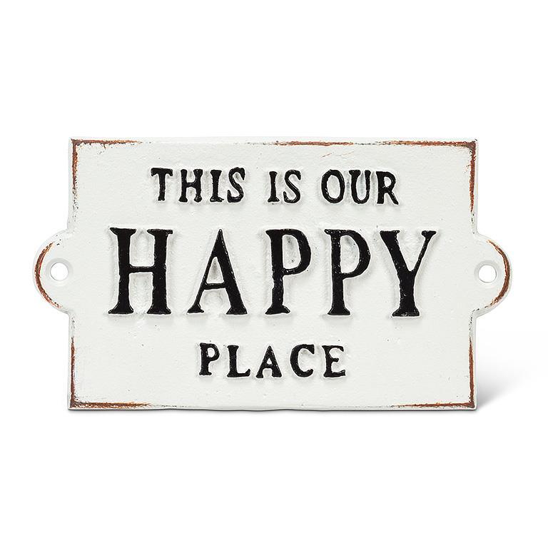 Cast Iron Sign | This Is Our Happy Place