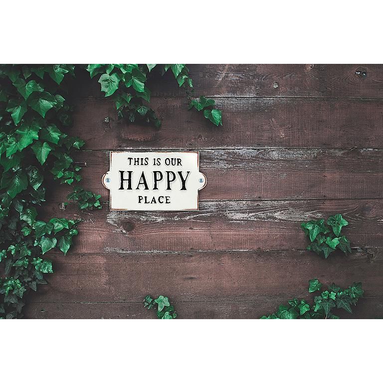 Cast Iron Sign | This Is Our Happy Place
