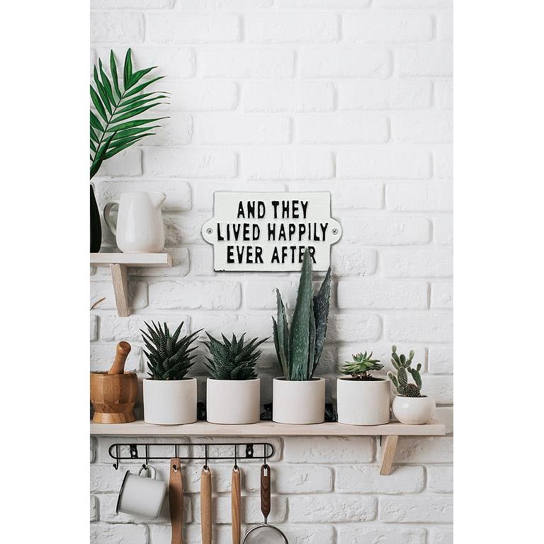 Cast Iron Sign | And They Lived...