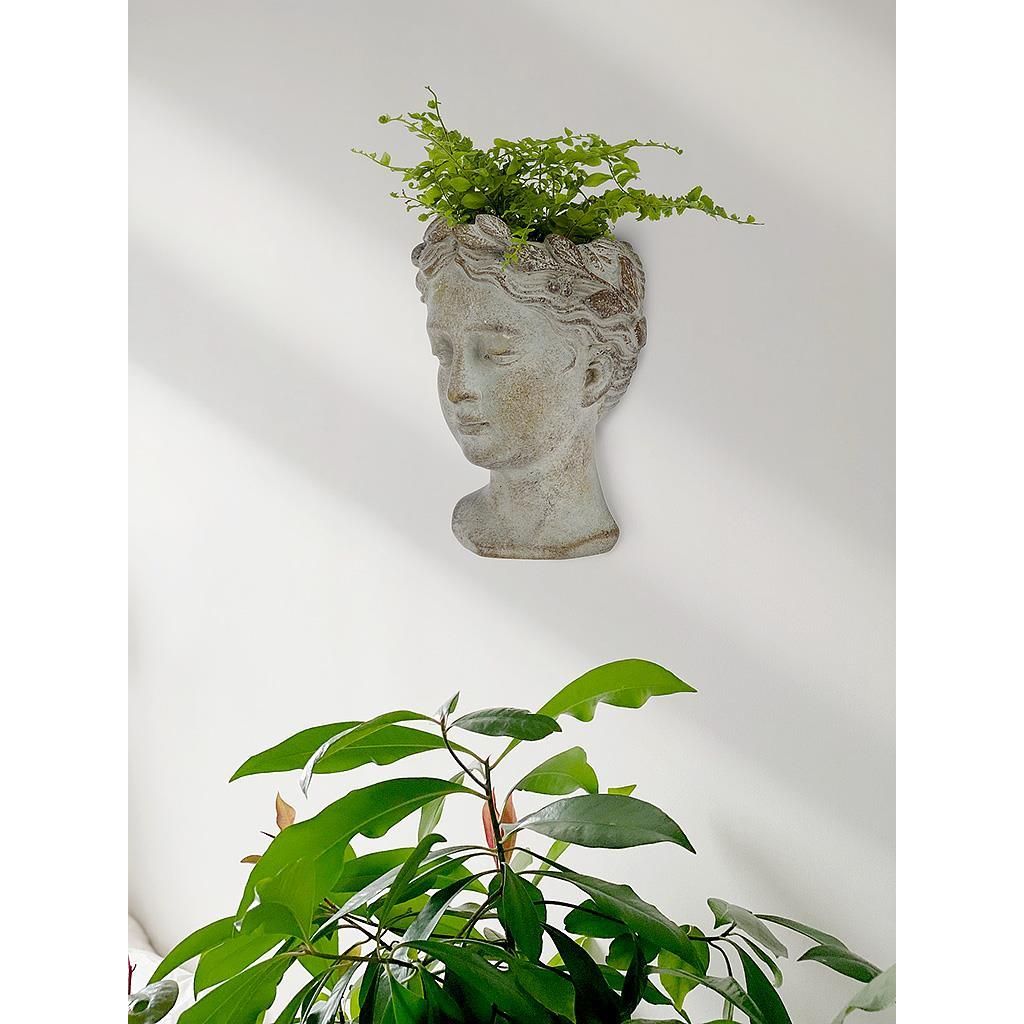 Goddess Head Wall Planter | Small
