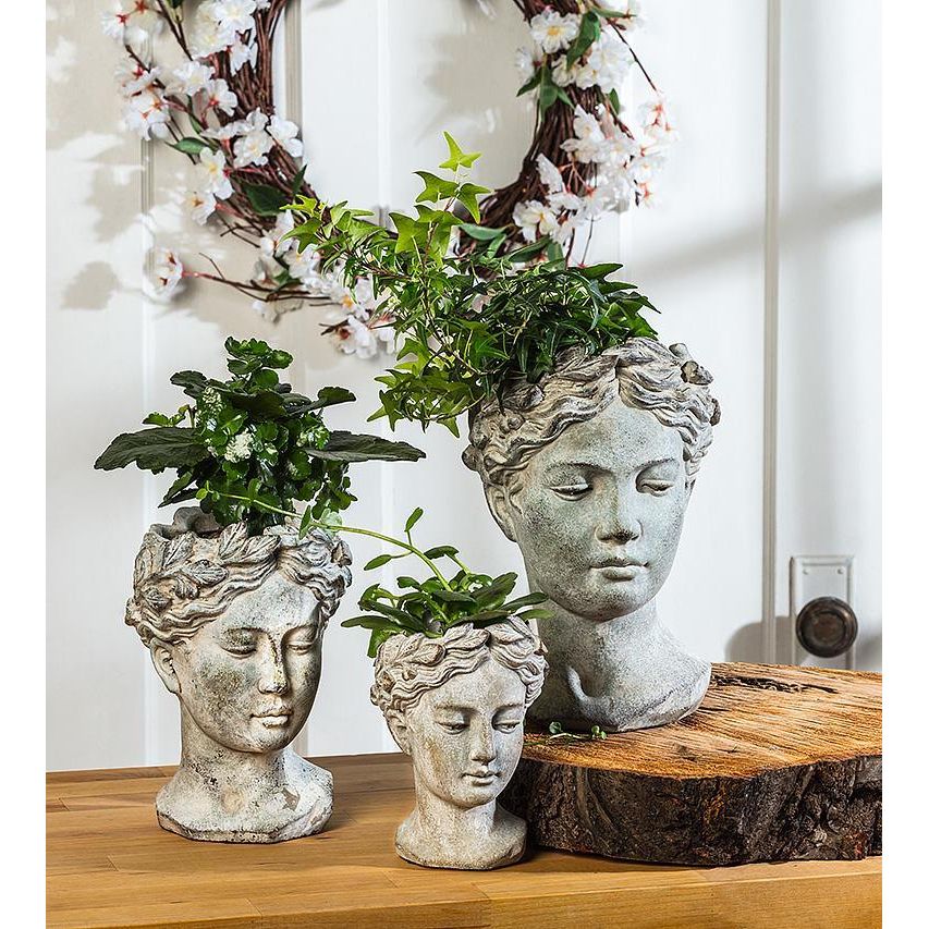 Goddess Head Planter | Small