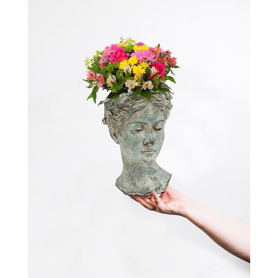 Goddess Head Planter | Small