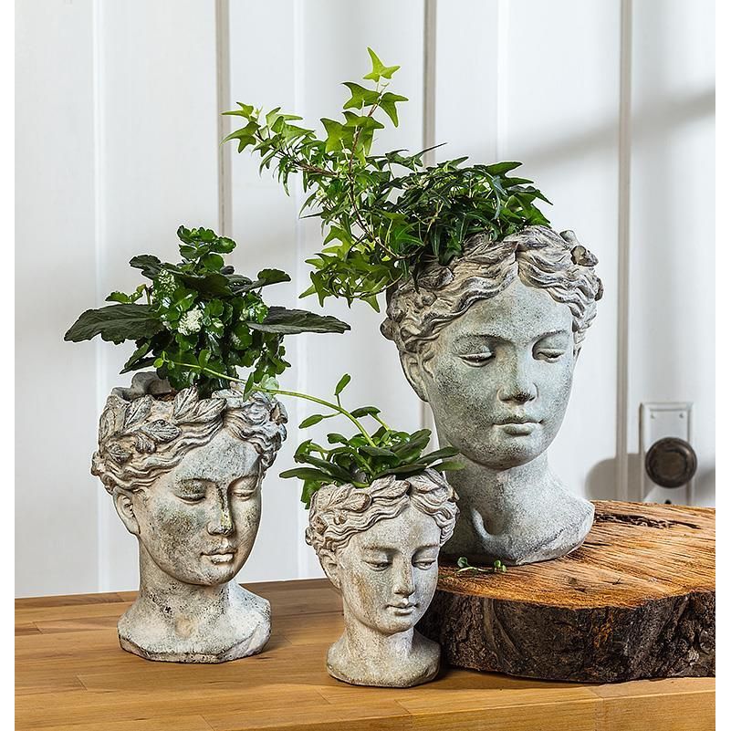 Goddess Head Planter | Small