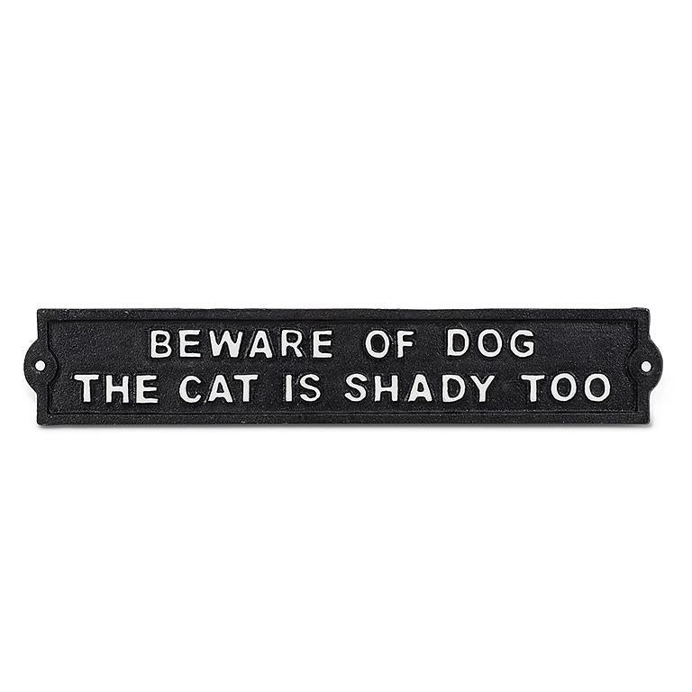 Cast Iron Sign |  "Beware of Dog"