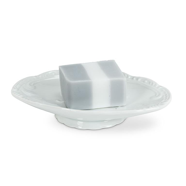 Oval "Savon" Pedestal Soap Dish