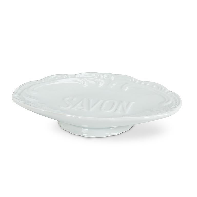 Oval "Savon" Pedestal Soap Dish