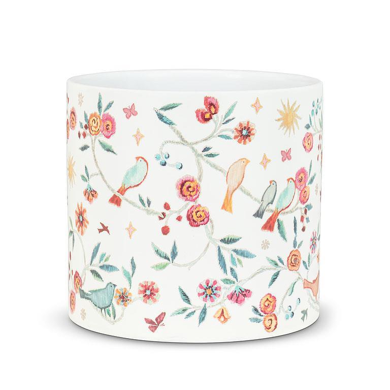 Tapestry Birds Planter