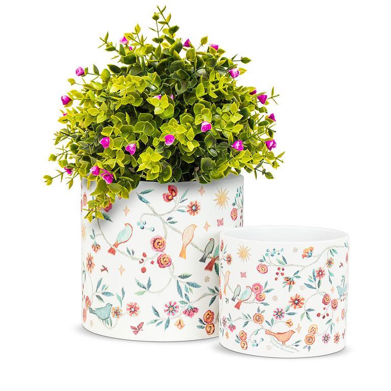 Tapestry Birds Planter