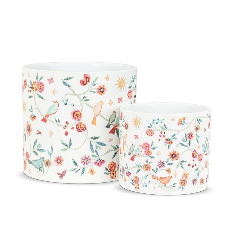 Tapestry Birds Planter