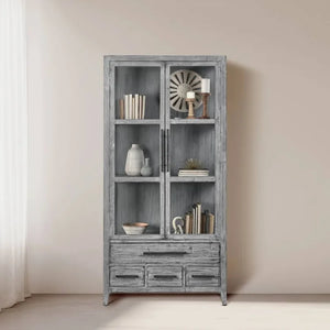 Simon Tall Cabinet | Antique Blue