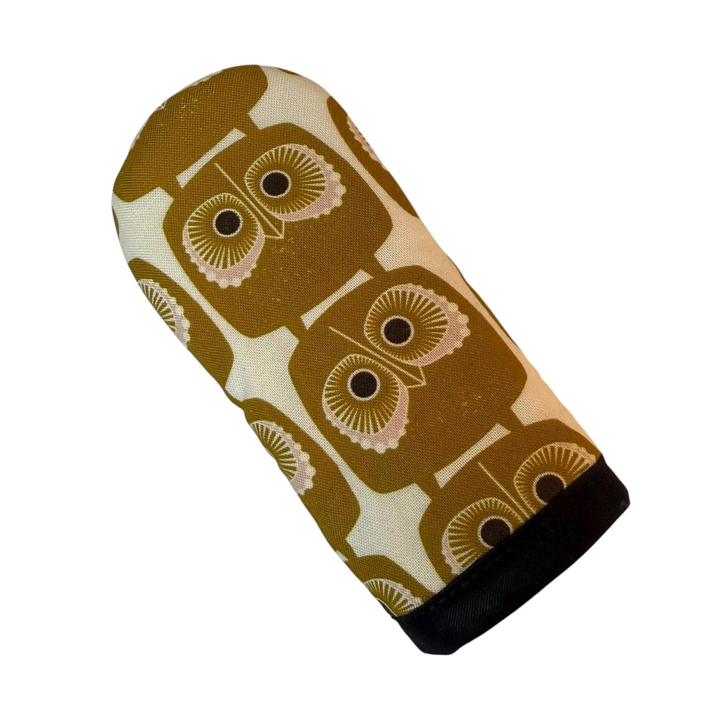 Skillet Mitt | Gold Owls