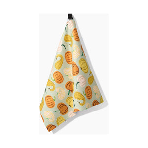 Geometry - Pumpkins & Gourds Tea Towel
