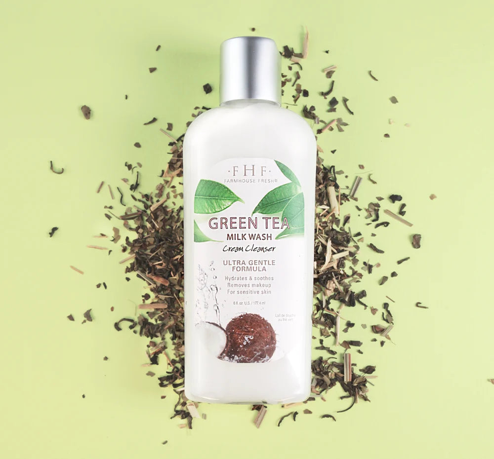 Green Tea Milk Wash Cream Cleanser