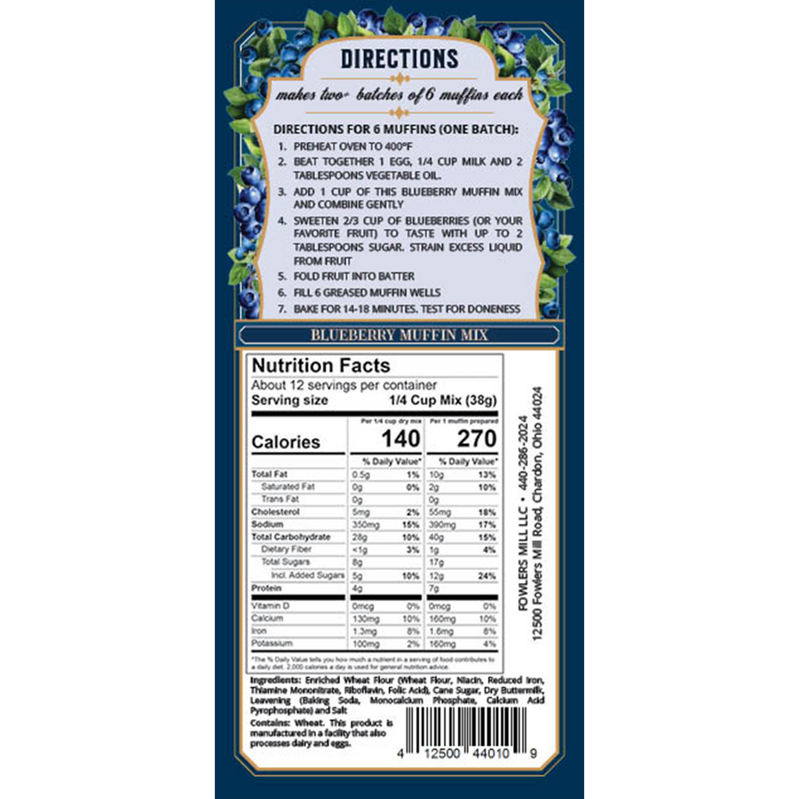 Blueberry Muffin Mix