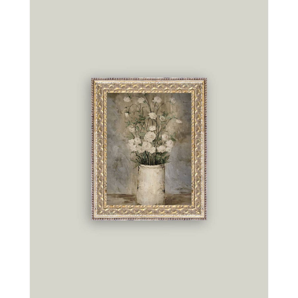 Framed Antique Art | Long Stem Roses - 5x7