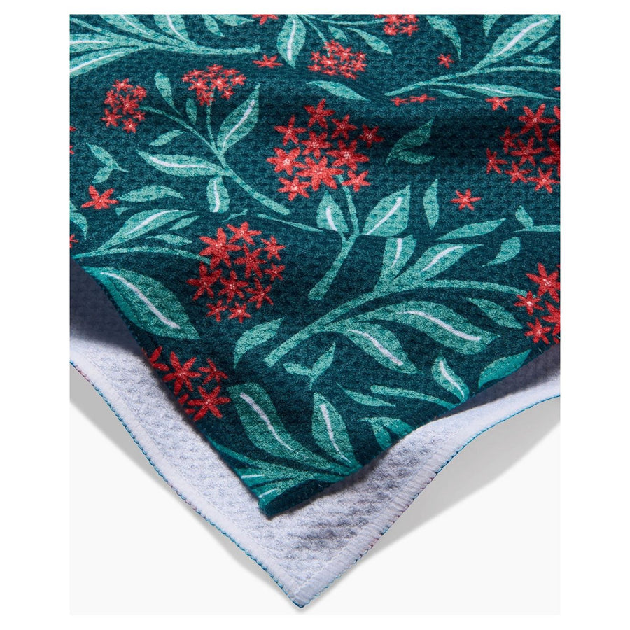 Geometry Tea Towel | Holiday Blooms