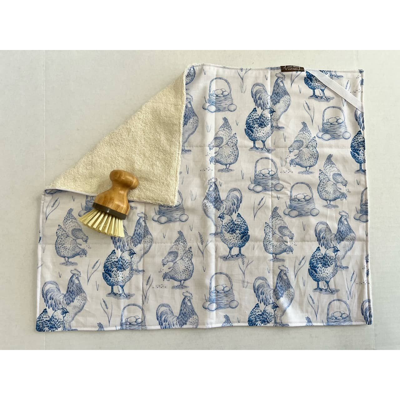 Dish Drying Mat | Blue Chicken