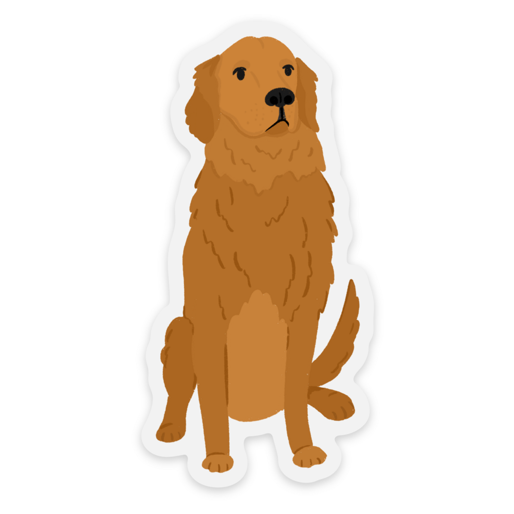 Golden Retriever Dog Sticker