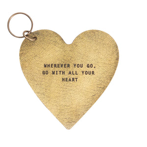 Leather Keychain | Heart