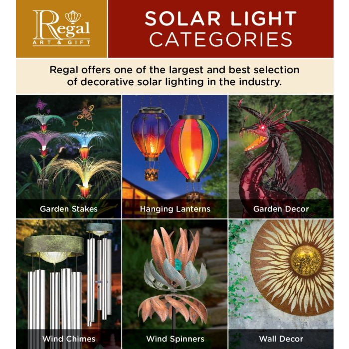 Hot Air Balloon Solar Lantern - XL | Rainbow