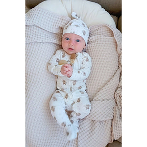 Organic 2-Way Zipper Footie | Brixy Bunny