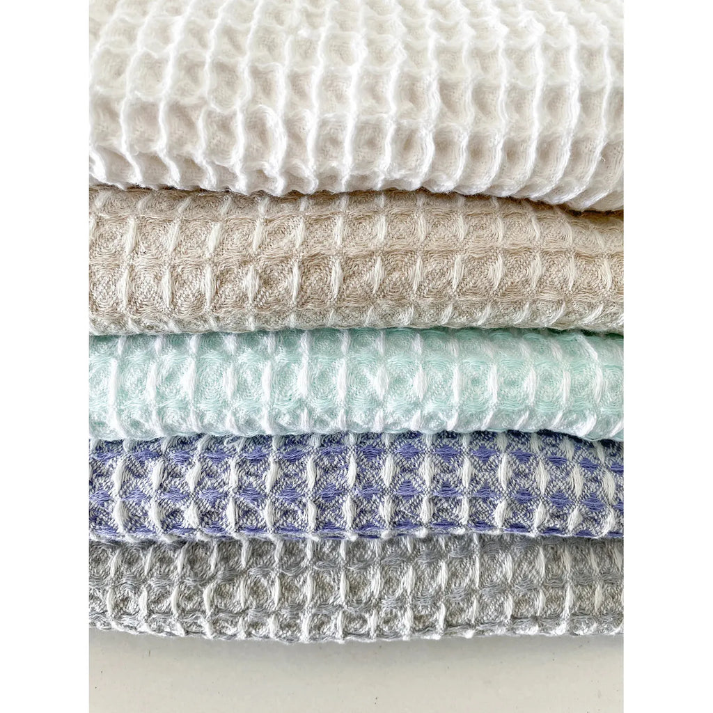 Turkish Cotton Waffle Bath Towel | 2-Tone