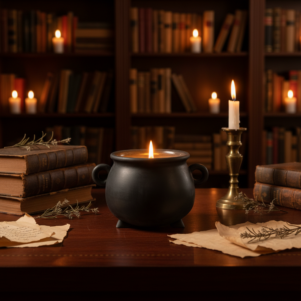 Witches Brew Cauldron Candle