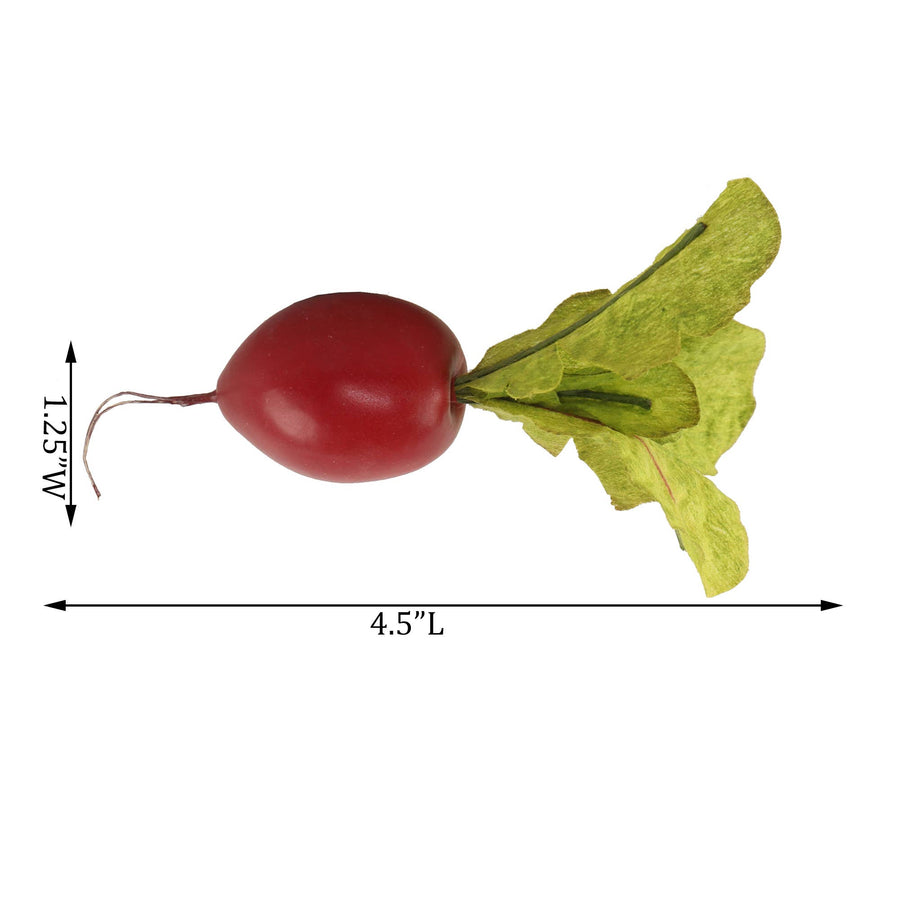 Faux Baby Radish | Red