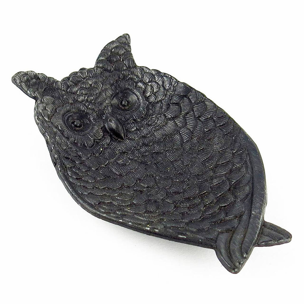 Pewter Owl Jewelry/Coin Tray | Black
