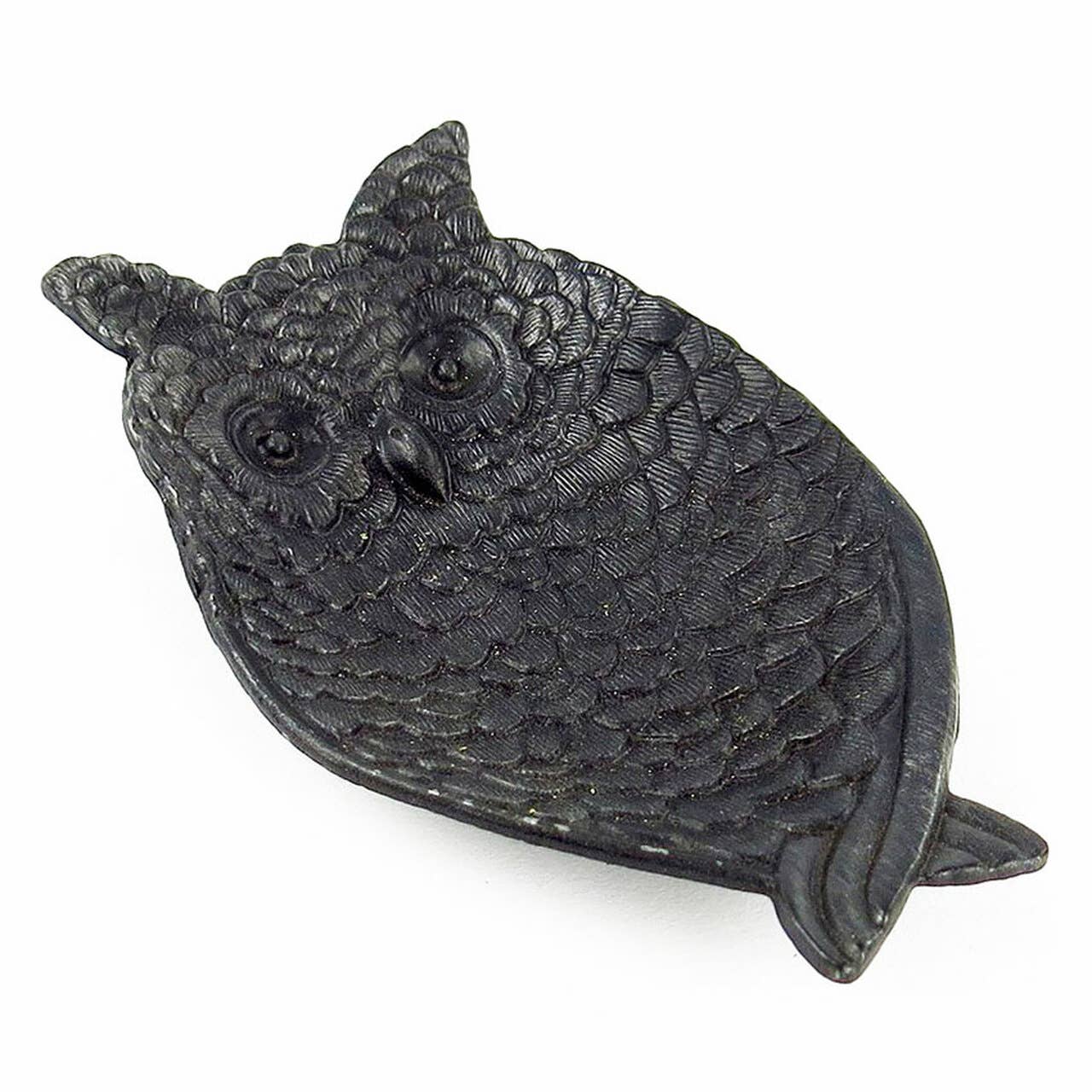 Pewter Owl Jewelry/Coin Tray | Black