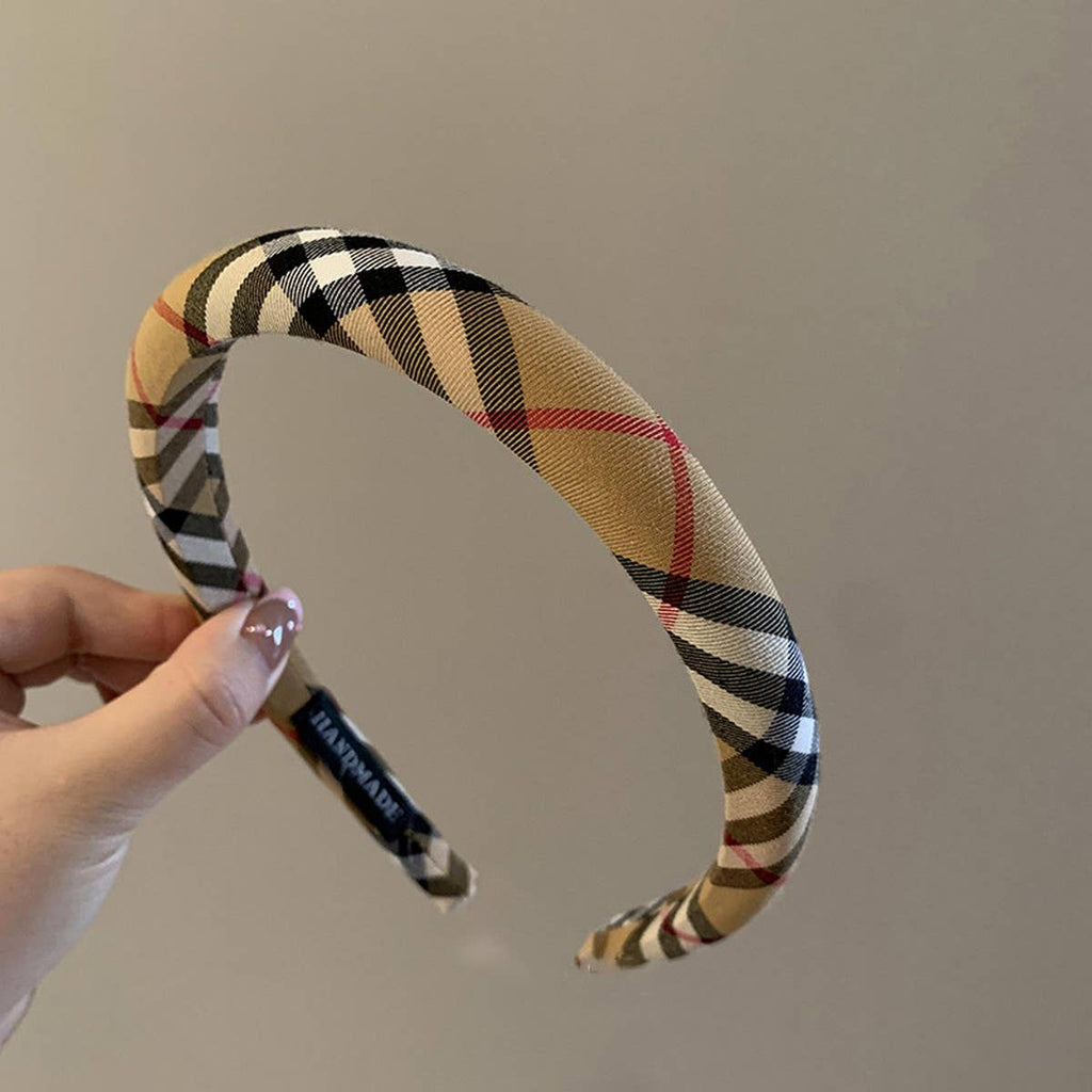 ACCITY - Plaid Headband Wide High Top Slim Face_CWAHA08155: TYPE2 / (OS) 1