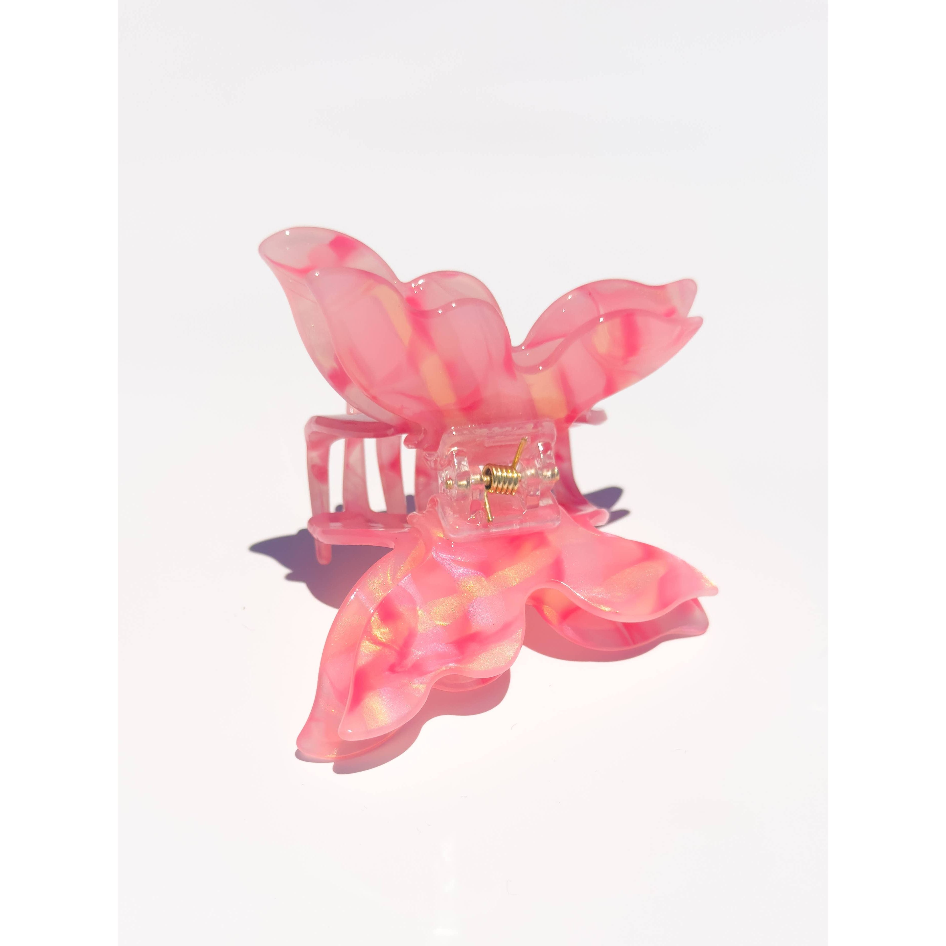 Flutter Butterfly Hair Claw Clip | Mossy Pink
