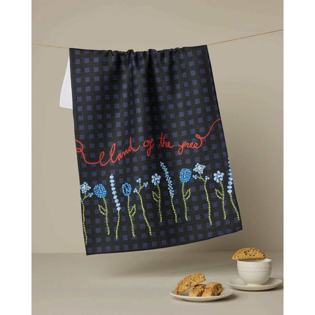Geometry - Land of Free Tea Towel