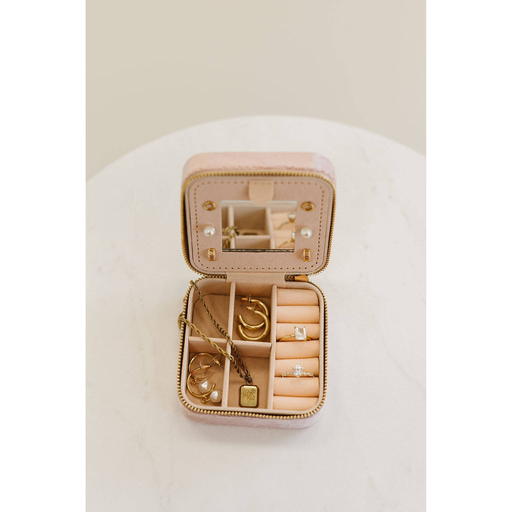 Velvet Jewelry Case | Sterling Grey