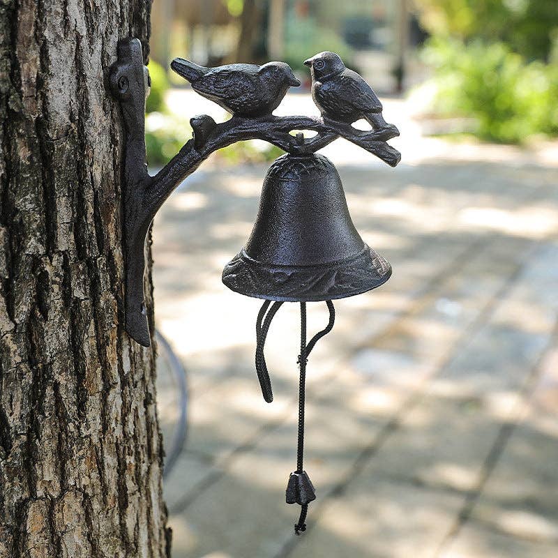 Cast Iron Double Bird Bell