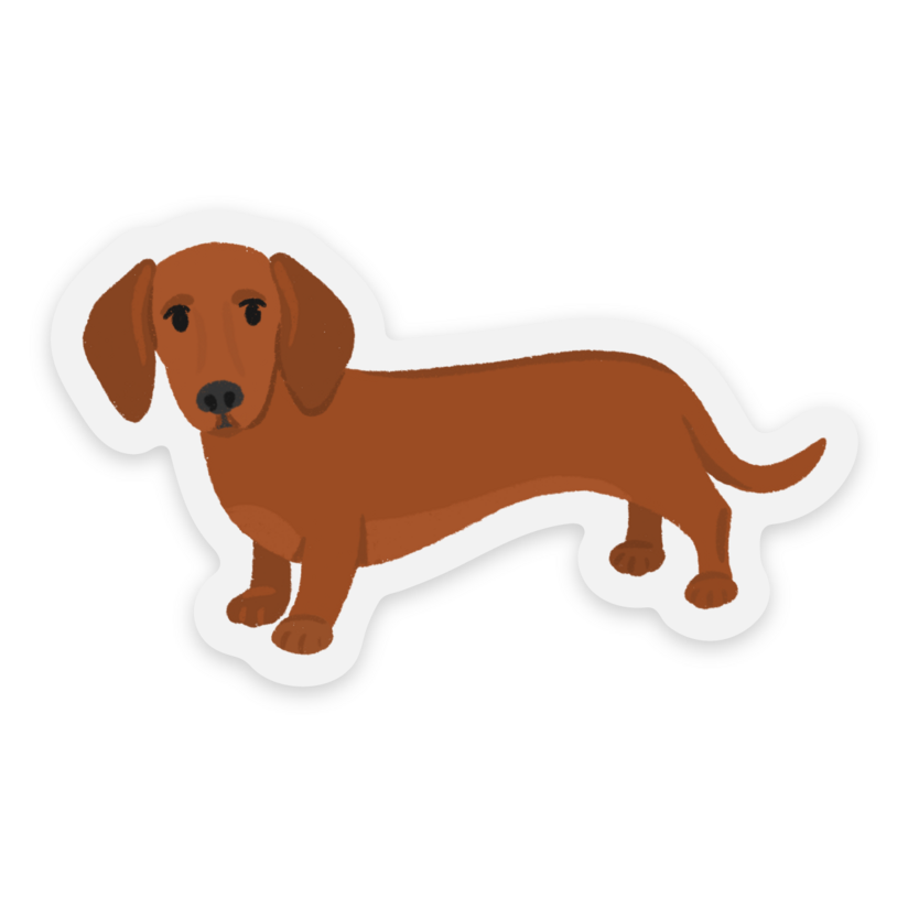 Daschund Dog Sticker