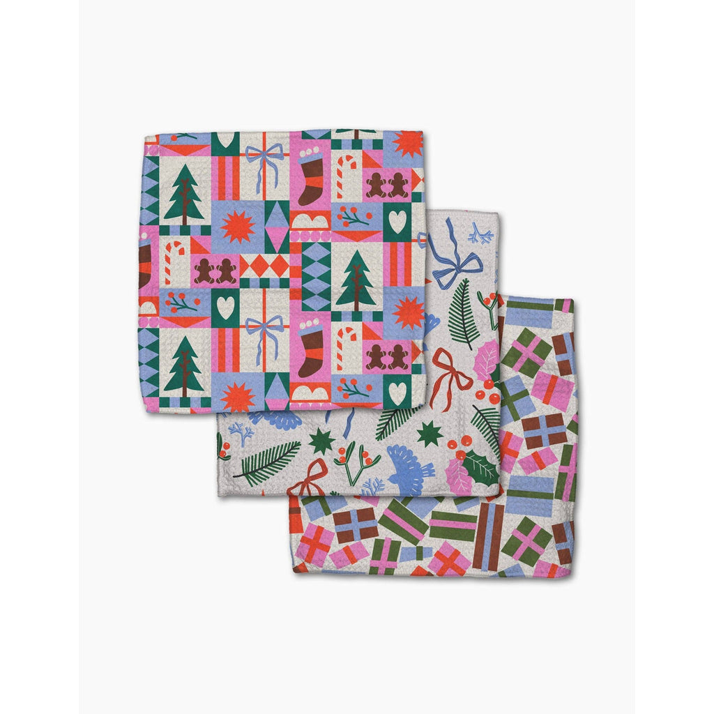 Geometry - Festive Cheer Dishcloth Set