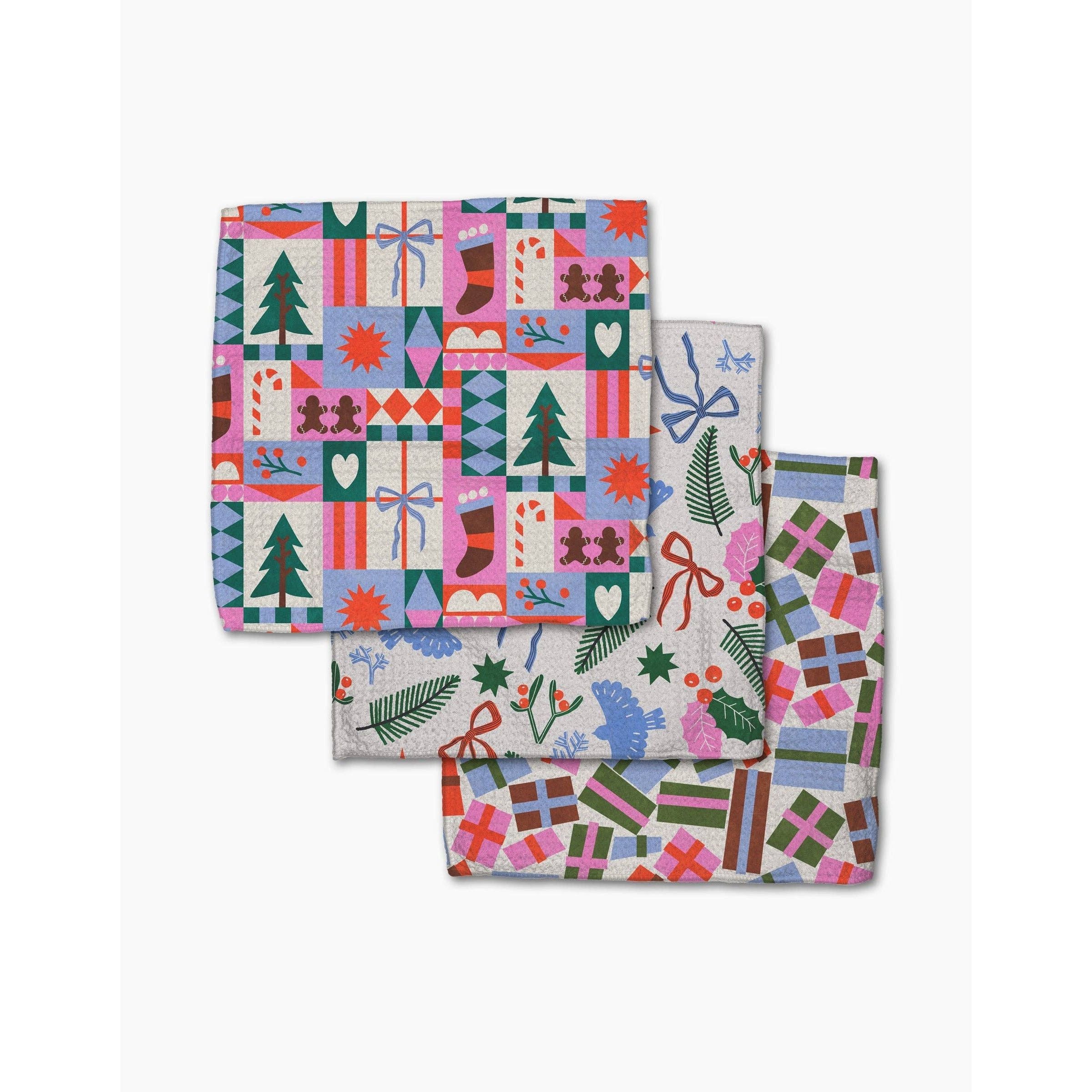 Geometry - Festive Cheer Dishcloth Set