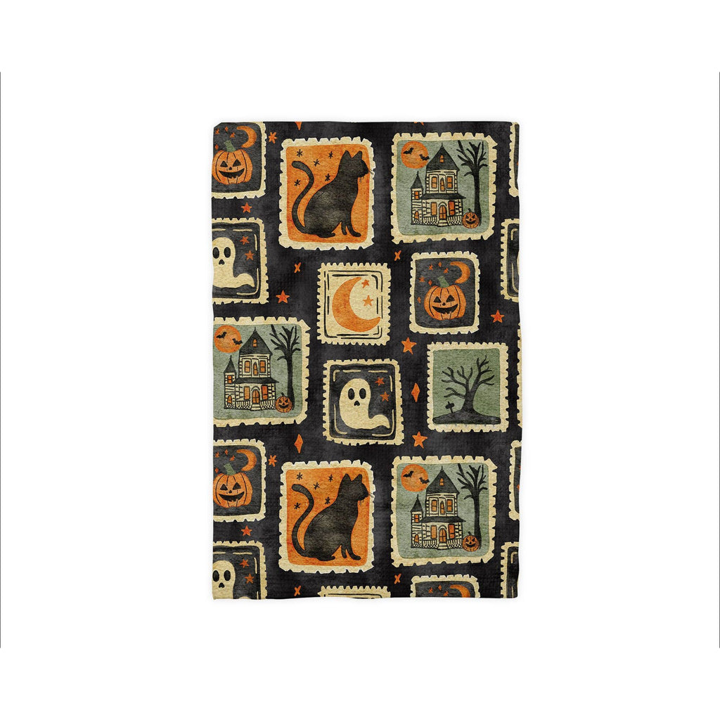 Kitchen Towel | Vintage Halloween Stamps