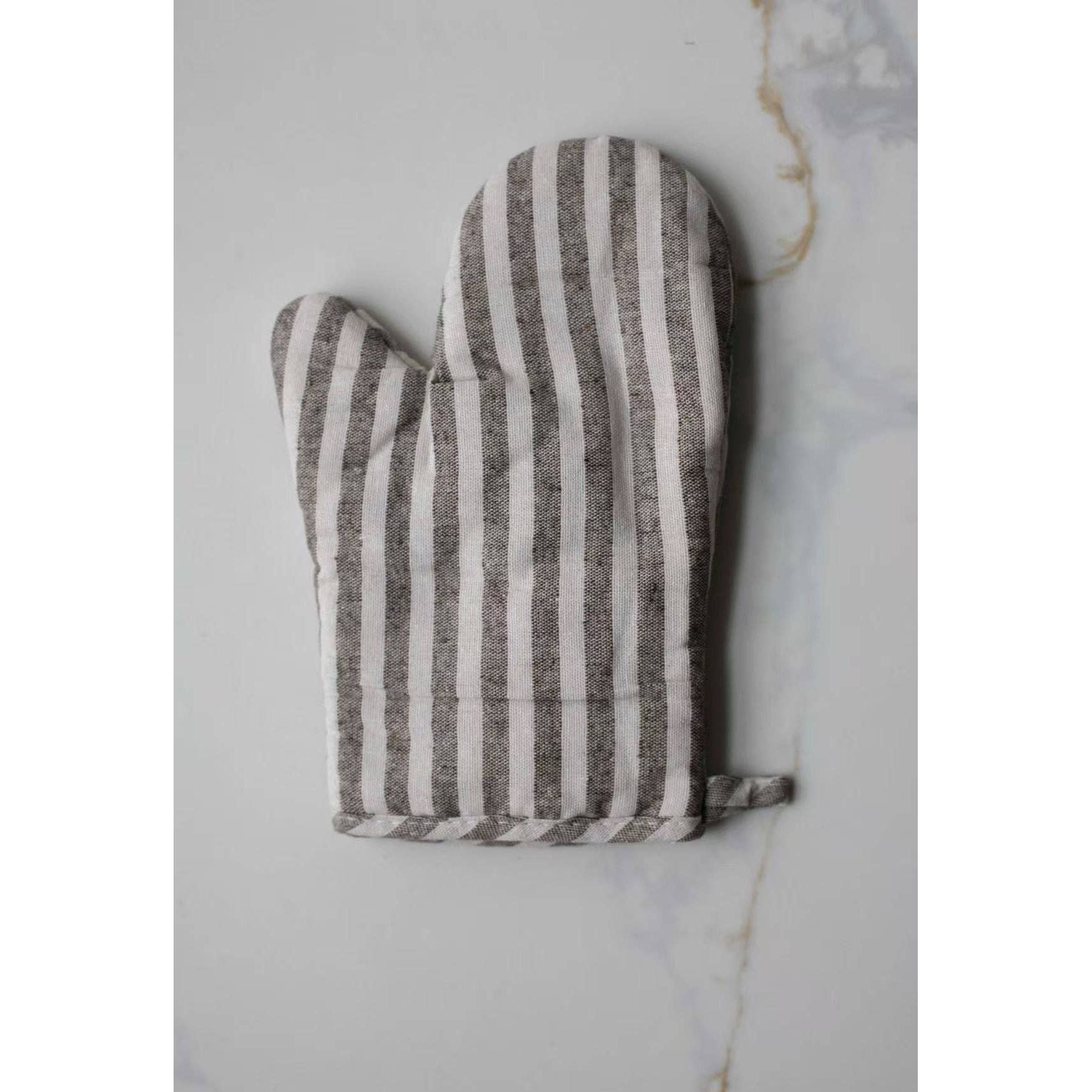 Oven Mitt | Green Stripe
