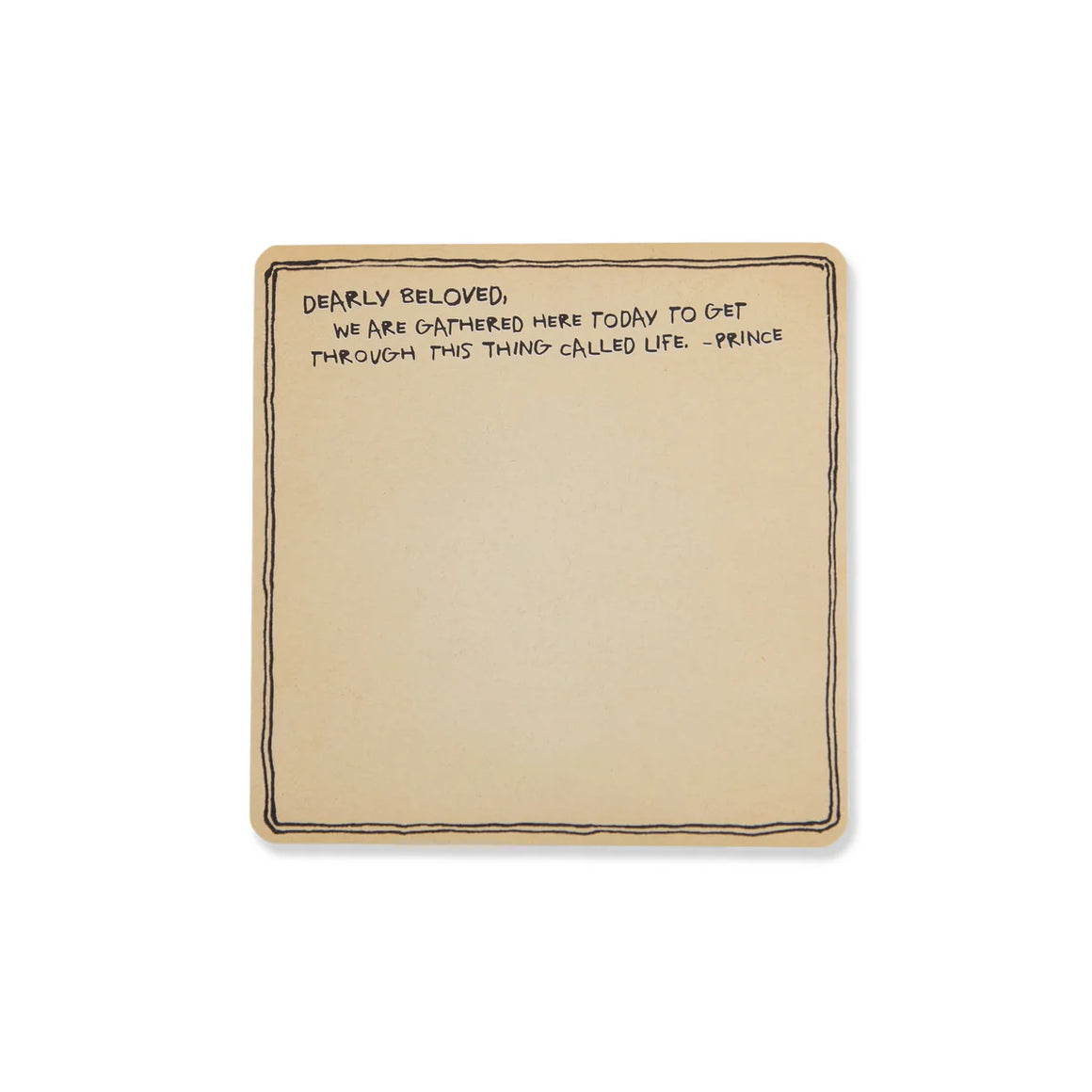 Dearly Beloved (Prince) Notepad | Small