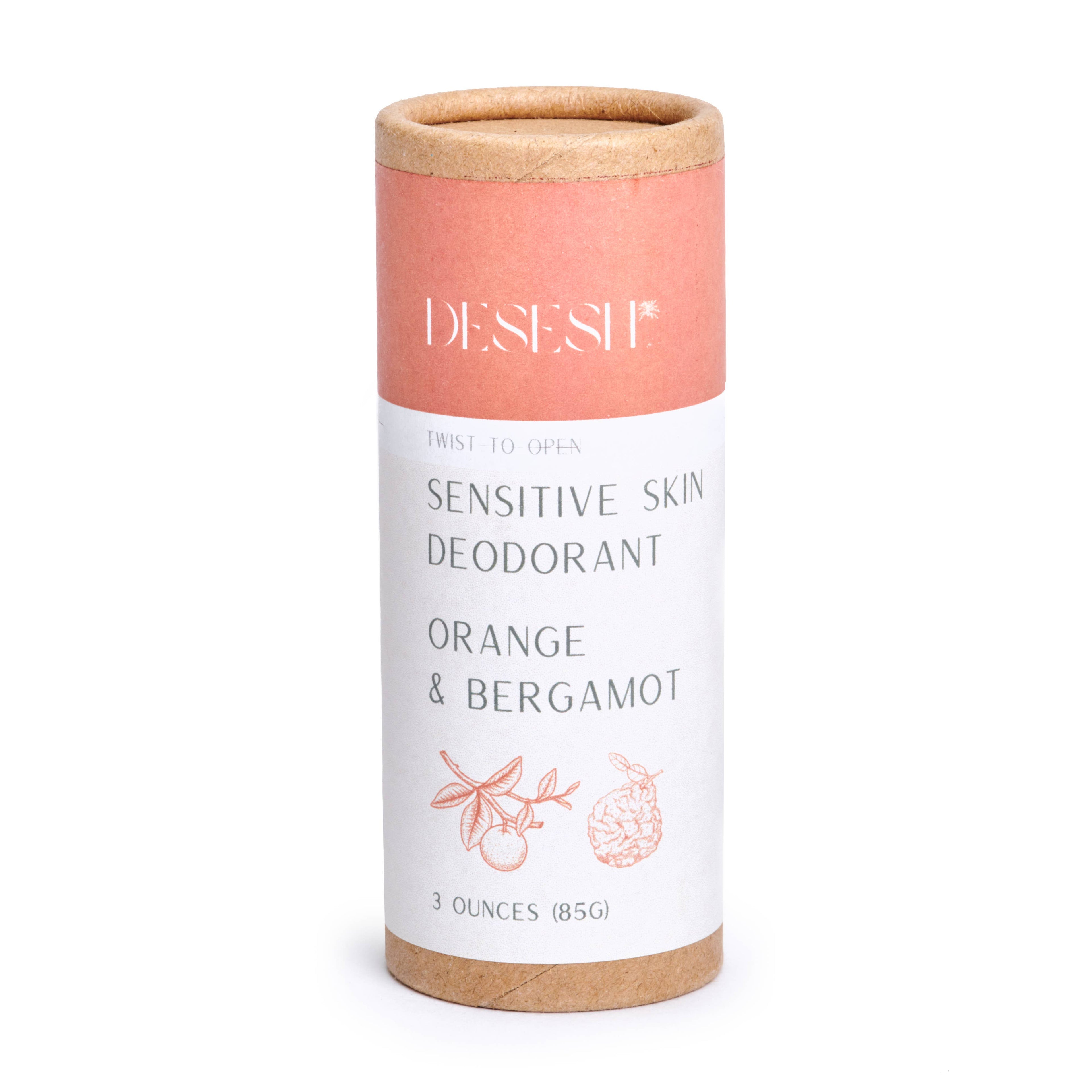 Natural Sensitive Deodorant | Orange & Bergamot