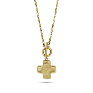 Life In Balance Cross Toggle Necklace