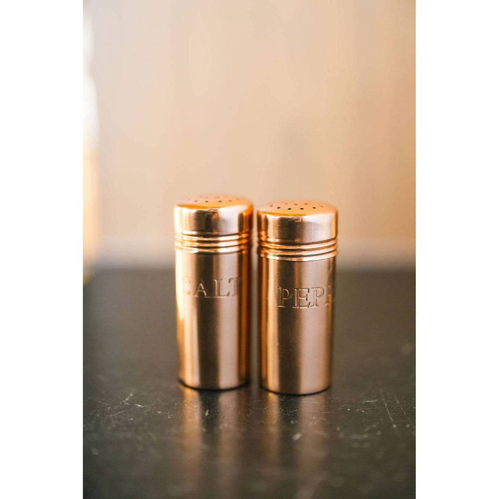 Copper Salt & Pepper Shakers