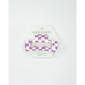 Checker Hair Claw | Orange