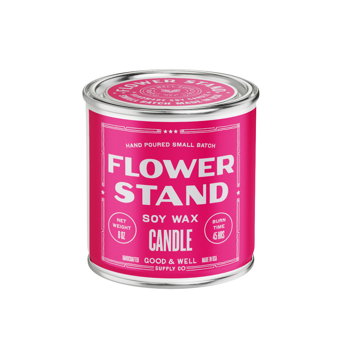 1/2 Pint Soy Candle | Flower Stand