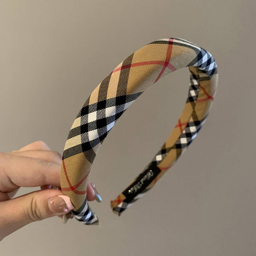 ACCITY - Plaid Headband Wide High Top Slim Face_CWAHA08155: TYPE2 / (OS) 1