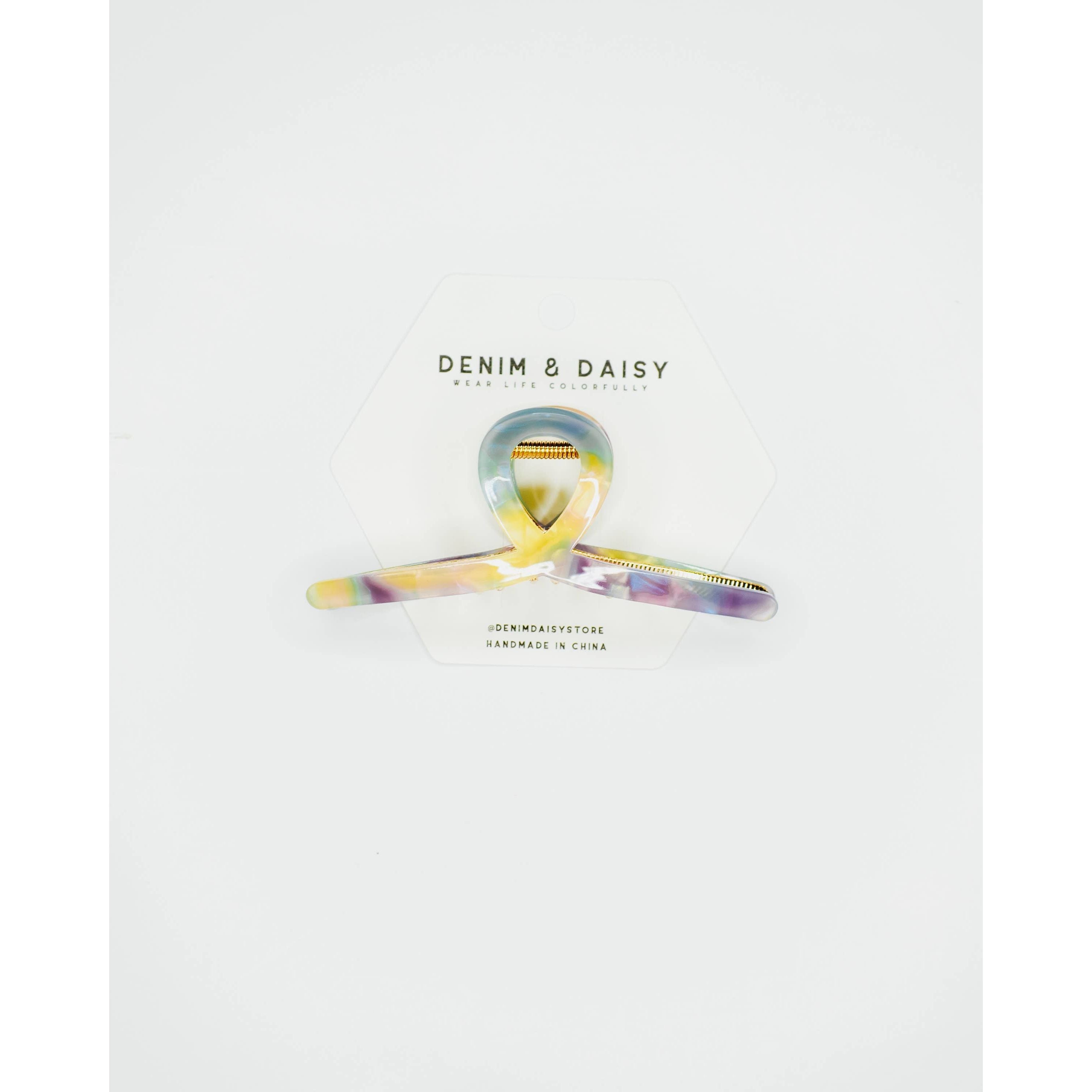 Beachy Loop Hair Claw | Rainbow